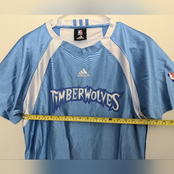Minnesota Timberwolves Warm Up Practice Shirt Adidas NBA Authentics Men's Large - Picture 6 of 9